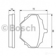 Тормозные колодки, комплект BOSCH 0986424563 90R-010277/002 21 238 336286 - Изображение 5