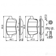 Тормозные колодки, комплект BOSCH 25818 1193484210 BP1999 0986494825 - Изображение 6