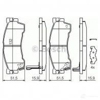 Тормозные колодки, комплект BOSCH 336377 0986424694 21754 21755 - Изображение 5