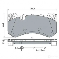 Тормозные колодки, комплект BOSCH 0986494973 1425140178 BP1824 2468 1 - Изображение 5