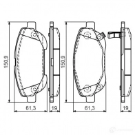 Тормозные колодки, комплект BOSCH 0986tb3151 E9 90R-01108/2926 1193496881 25005