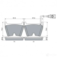 Тормозные колодки, комплект BOSCH R7R5 JI 0986424613 1437243624