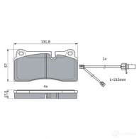 Тормозные колодки, комплект BOSCH 1437243598 0986424061 O9LT 5CH - Изображение 3