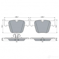 Тормозные колодки, комплект BOSCH VST6 D1 0986424624 Mercedes S-Class (W221) 3 Седан 6.2 S 63 AMG (2277. 2277) 525 л.с. 2006 – 2013