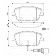 Тормозные колодки, комплект BOSCH 342106 BP1015 23581 0986494105 - Изображение 5