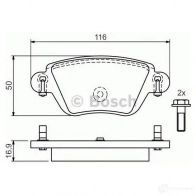 Тормозные колодки, комплект BOSCH 336360 40 118 0986424671 BP387 - Изображение 4