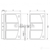 Тормозные колодки, комплект BOSCH 0986460932 20 380 337706 90R-010276/002 - Изображение 5