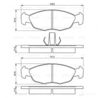 Тормозные колодки, комплект BOSCH 0986424410 8681D148 21 827 336194 - Изображение 6