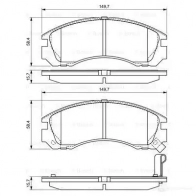 Тормозные колодки, комплект BOSCH 0986424523 21363 336259 21 363 - Изображение 5