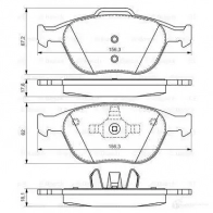 Тормозные колодки, комплект BOSCH 7871D970 0986424701 23 440 336384 - Изображение 5