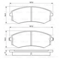 Тормозные колодки, комплект BOSCH 0986424215 21727 336116 21 727 - Изображение 5