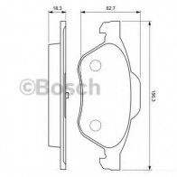 Колодки тормозные BOSCH 0986494034 342046 23 215 90R-011096/809 - Изображение 5