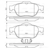 Тормозные колодки, комплект BOSCH 23248 8700D150 0986424616 336320 - Изображение 5