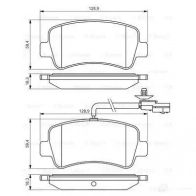 Тормозные колодки, комплект BOSCH 25112 342466 0986494500 BP1419 - Изображение 7