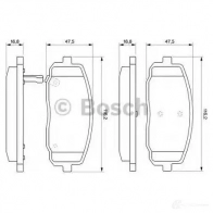 Тормозные колодки, комплект BOSCH 342073 8815D1601 24275 0986494064 - Изображение 5