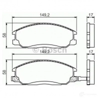 Тормозные колодки, комплект BOSCH 0986424729 23569 7739D864; 7792D864; 7781D903 336410 - Изображение 5