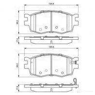 Тормозные колодки, комплект BOSCH 24317 8266-D1156 342137 0986494139 - Изображение 4