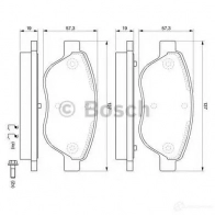Тормозные колодки, комплект BOSCH 0986494074 BP984 342083 23708 - Изображение 5