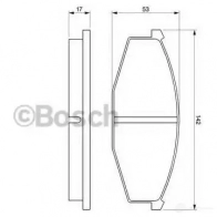 Тормозные колодки, комплект BOSCH 0986468630 20 863 337960 20863 - Изображение 6