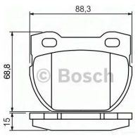 Тормозные колодки, комплект BOSCH BP965 0986424827 23471 336494 - Изображение 5