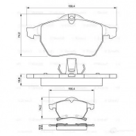 Тормозные колодки, комплект BOSCH 0986424488 336240 90R-010221/014 23 116 - Изображение 6