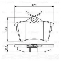 Тормозные колодки, комплект BOSCH 0986494304 24765 342291 22 627 - Изображение 6