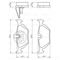 Тормозные колодки, комплект BOSCH 21934 336237 7286D692; 7567D692; 7737D763 0986424484 - Изображение 5