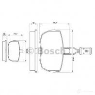 Тормозные колодки, комплект BOSCH 336052 BP019 0986424044 20 359 - Изображение 5