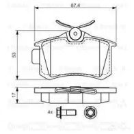 Тормозные колодки, комплект BOSCH 0986494516 BP1437 342482 20961 - Изображение 6