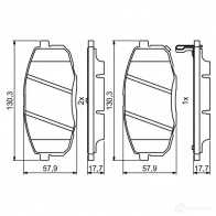 Тормозные колодки, комплект BOSCH 23966 0986494995 BP1846 1193484391 - Изображение 9