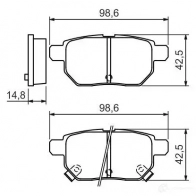 Тормозные колодки, комплект BOSCH 24610 0986494328 342315 BP1218 - Изображение 11