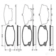 Тормозные колодки, комплект BOSCH 6016640 0986tb2860 4047024111851 DI2GS QU