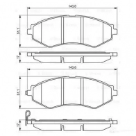 Тормозные колодки, комплект BOSCH BP1251 23234 0986494343 342330 - Изображение 5