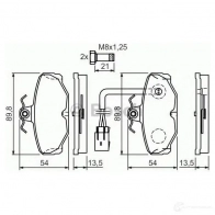 Тормозные колодки, комплект BOSCH 337822 20981 BP615 0986461767 - Изображение 5