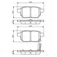 Тормозные колодки, комплект BOSCH 342242 0986494255 2461 0 BP1127 - Изображение 6