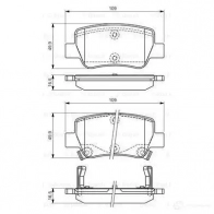 Тормозные колодки, комплект BOSCH BP1327 0986494403 342387 24885 - Изображение 5