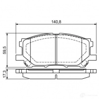 Тормозные колодки, комплект BOSCH 342206 0986494218 23989 7906-D1005 - Изображение 8