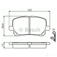 Тормозные колодки, комплект BOSCH 336436 7824D923 0986424761 23 836 - Изображение 5