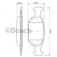 Тормозные колодки, комплект BOSCH BP295 336274 0986424544 21930 - Изображение 5
