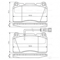 Тормозные колодки, комплект BOSCH 23092 336298 0986424577 7902-D1001; 7942-D1001 - Изображение 6