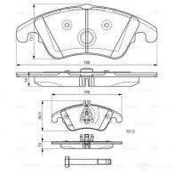 Тормозные колодки, комплект BOSCH 24310 0986494263 342250 8453D134 - Изображение 5