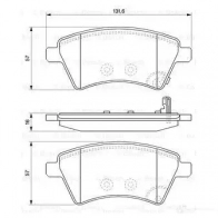 Тормозные колодки, комплект BOSCH 0986494129 BP1040 24391 342127 - Изображение 4