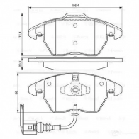 Тормозные колодки, комплект BOSCH 0986424797 8212D1107 8212D1319 23 587 336469 - Изображение 7