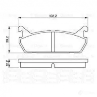 Тормозные колодки, комплект BOSCH 0986461146 21 559 7338D458 337798 - Изображение 6