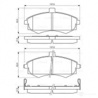 Тормозные колодки, комплект BOSCH 0986424810 7843D941 24031 336479 - Изображение 7