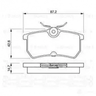 Тормозные колодки, комплект BOSCH 336229 23 353 0986424472 7763D886 - Изображение 3