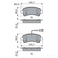 Тормозные колодки, комплект BOSCH BP1854 25987 1425140152 0986494765 - Изображение 5