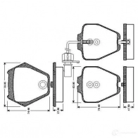 Тормозные колодки, комплект BOSCH 0986tb2808 ZLU HM Audi A6 Allroad 4047024114494