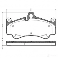 Тормозные колодки, комплект BOSCH 0986tb2872 4047024115088 Porsche 911 (997) 4 Купе 3.6 GT2 RS 620 л.с. 2010 – 2012 6 LRD1ZB