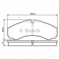 Тормозные колодки, комплект BOSCH 8835D1487 336500 29121 0986424833 - Изображение 6